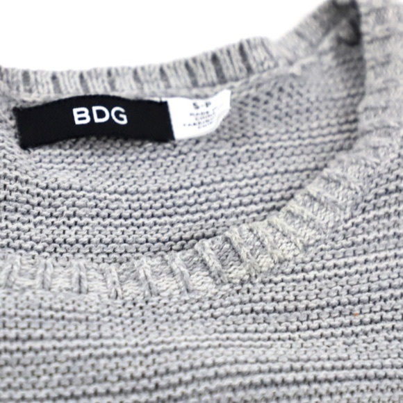 Urban Outfitters BDG Grey Orange Accent Sweater - Picture 2 of 6